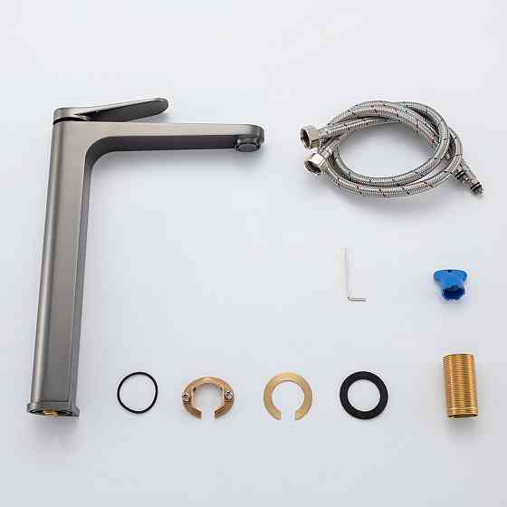 Смеситель для раковины высокий GAPPO G1010-29 графит Киев