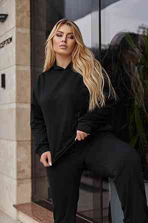 Спортивний костюм худі та джогери "Dante" | Норма і батал | Розпродаж моделі Чорний, 42-44 Київ