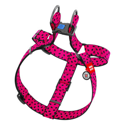 Шлея для собак WAUDOG Nylon з QR паспортом "Кавун" пластиковий фастекс XL (324-0049) Вінниця - фото 2