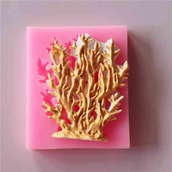 Молд силиконовый Коралл 58 на 70мм розовый Киев