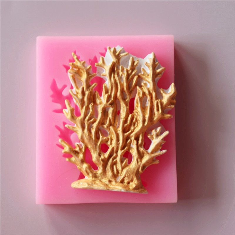 Молд силиконовый Коралл 58 на 70мм розовый Киев - изображение 5