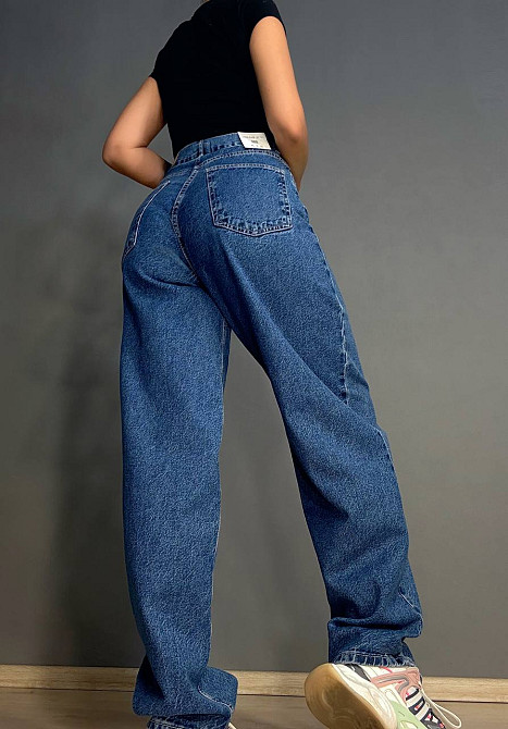 Джинси жіночі It’s Basic 3144-1 банани skater baggy сині, синій, 38, 38, 80 см, 115 см Київ - фото 8