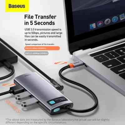 Концентратор Baseus USB-C 6-in-1 (CAHUB-CW0G) Винница