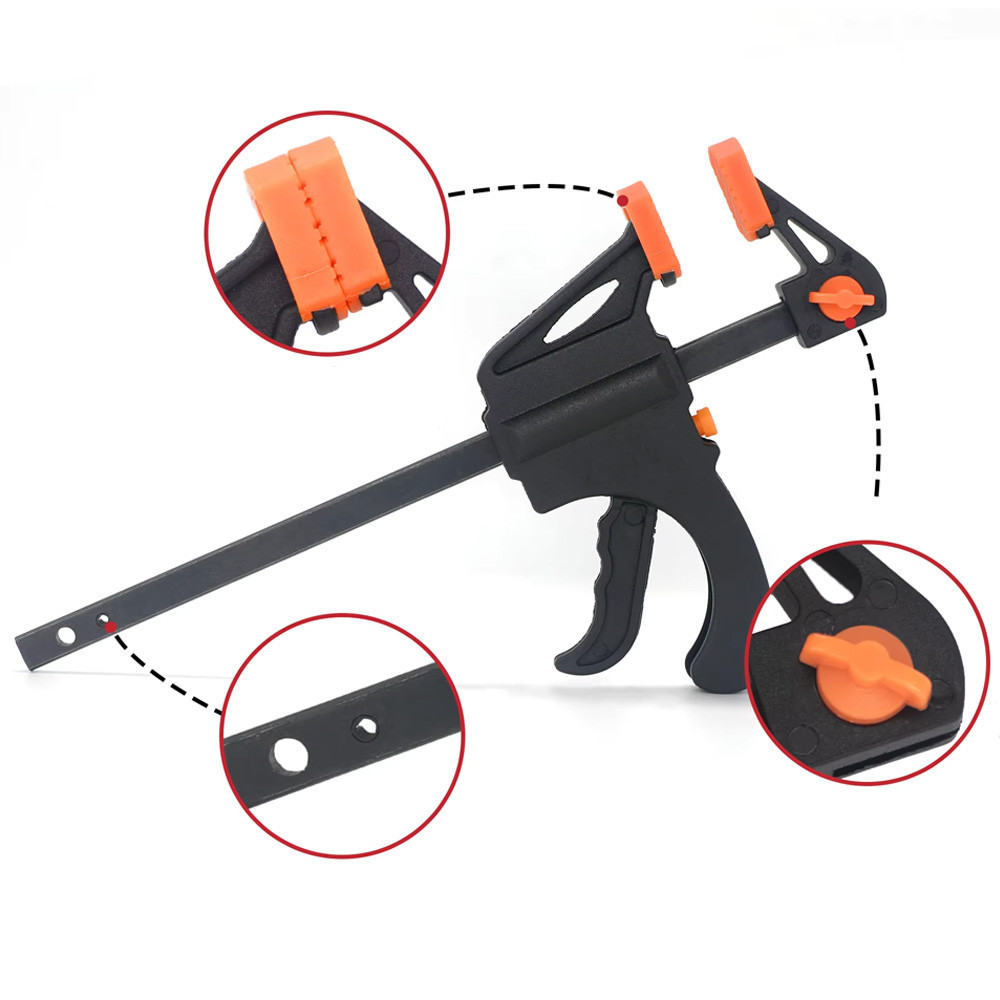 Швидкозатискна струбцина F-подібна,затискач до 103мм,1 шт. SBR Київ - фото 4