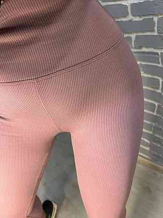Лосины женские Lady Hurem 2395 рубчик широкий пояс утепленные розовые, розовый, XL Одесса