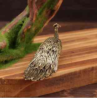 Фігурка з бронзи мініатюрна Павич Київ