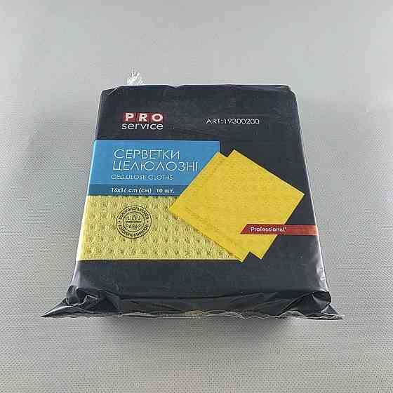 Губчатая влагопоглощающая салфетка из натуральной целлюлозы 10шт (16*16) PRO (1 пачка) Харьков