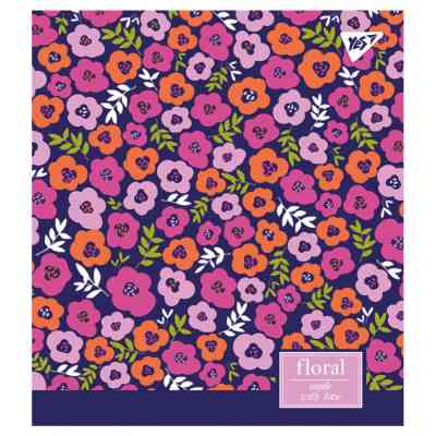 Тетрадь Yes А5 Floral Explosion 18 листов клетка (765183) Винница