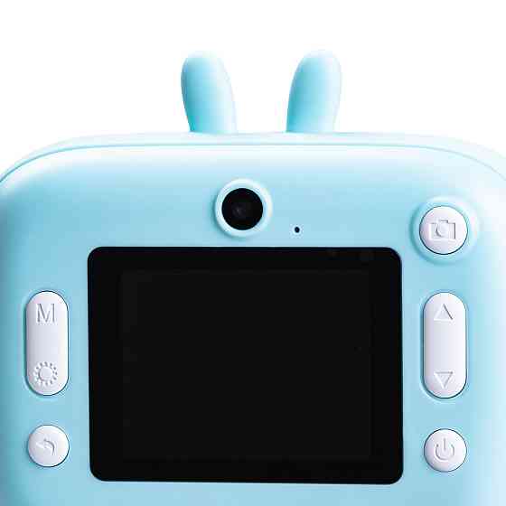 Дитяча фотокамера "Зайка" з миттєвим друком синя Київ