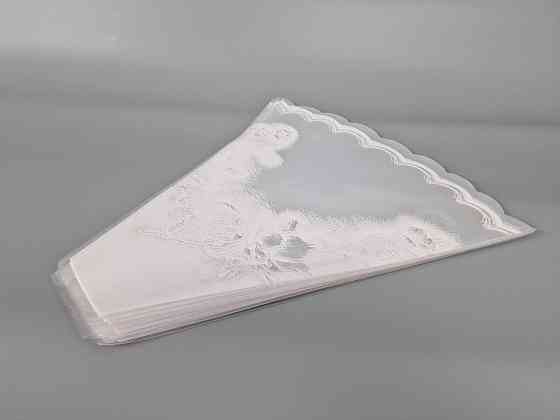 Упаковка конус под цветы h50/10низ/50верх(100 шт) узор 162 (1) (100 шт) Харьков