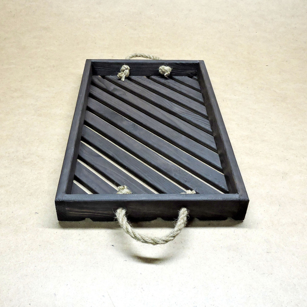 Піднос дерев'яний "Ломмел" графіт Миколаїв - фото 7