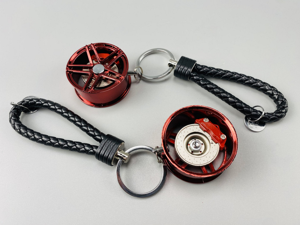 Брелок автомобільний диск колеса диск гальмівний + супорт, брелок на ключі для водія, брелок металевий на авто ключі Мукачево - фото 7