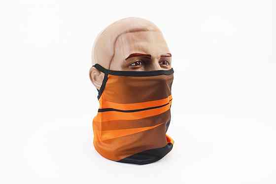 Маска обличчя пилозахисна "KTM", з помаранчевим малюнком, GE-108 Киев