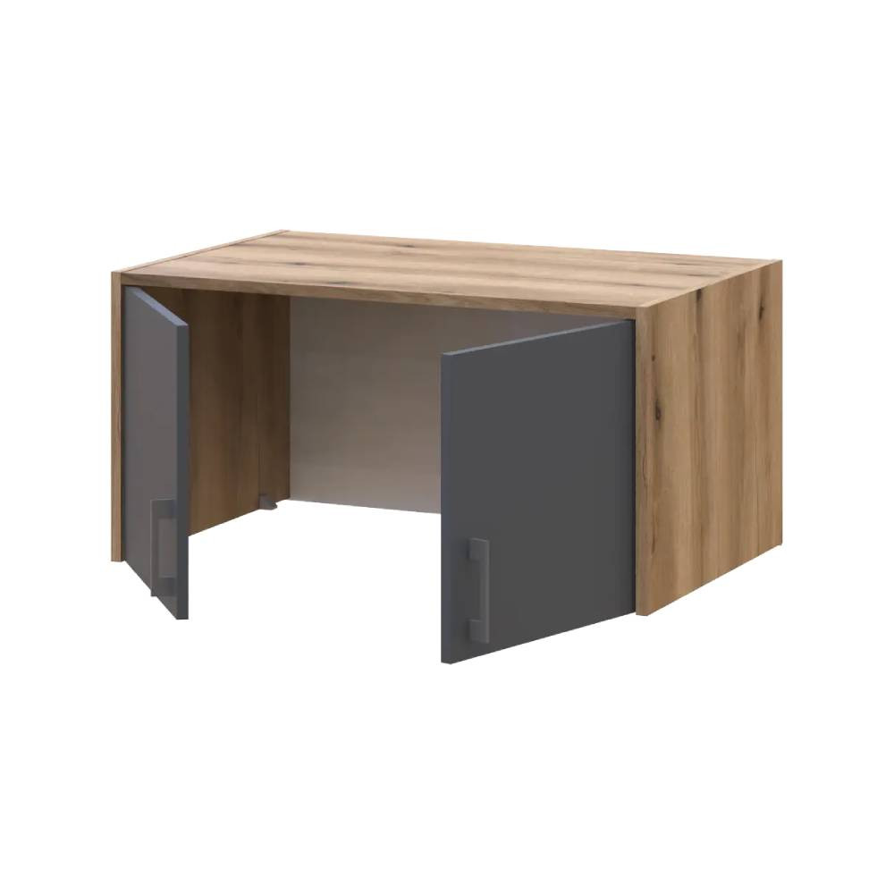 Шафа для одягу Doros Ронді з антресоллю Дуб Артизан/Графіт 2ДСП 82х52х236 DRS-011663 (80737808) Дніпро - фото 8