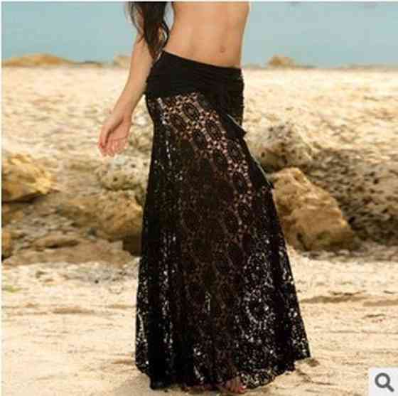 Пляжна спідниця довга універсальний чорний Київ
