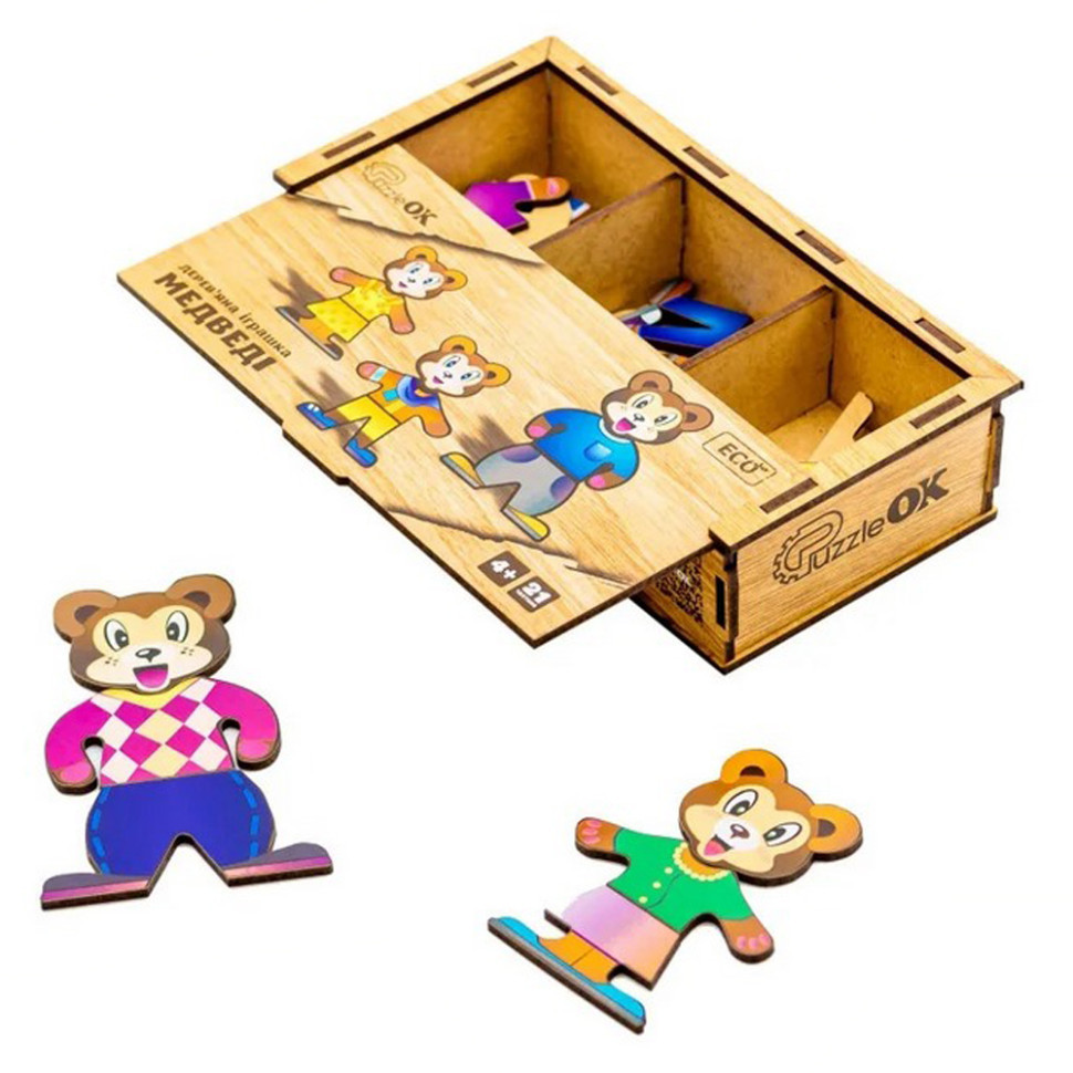 Дерев'яна настільна гра Ведмедики Puz-12141 Вінниця - фото 5