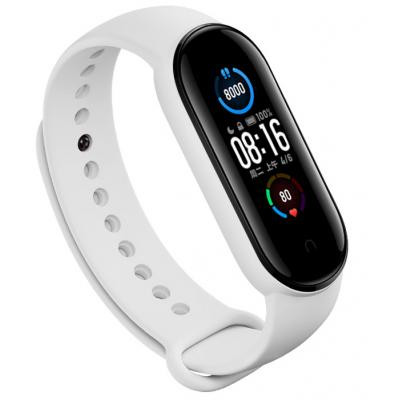 Ремешок для фитнес браслета BeCover Silicone для Xiaomi Mi Smart Band 5 White (705072) Винница - изображение 1