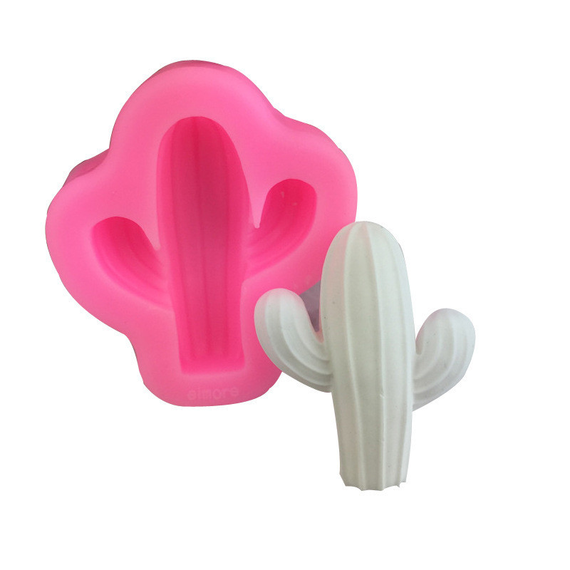 Молд силиконовый Кактус 42 на 35 мм розовый Киев - изображение 7