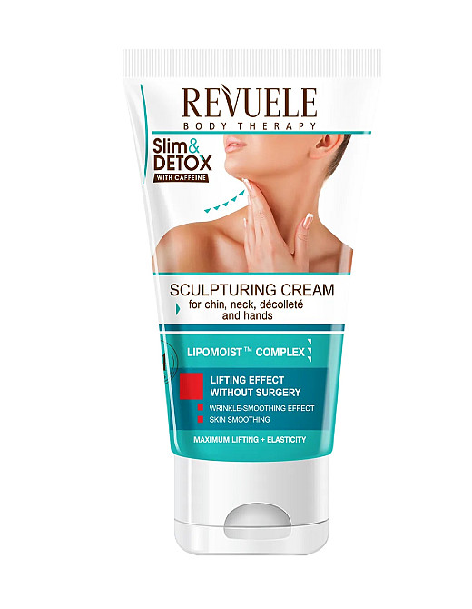 Крем-скульптор з кофеїном для підбородку, шиї та декольте Slim & Detox Revuele 150 мл Київ - фото 1