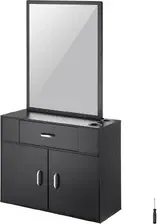 Сервер Шафа do przechowywania w salonie fryzjerskim - naścienne stanowisko fryzjerskie zestaw fryzjerski z 3 przegrodami, lustrem, Київ