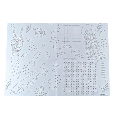 Набор для творчества Crayola Подложки-раскраски "Подводный мир" 2 шт с карандашами (15755-C) Винница - изображение 3