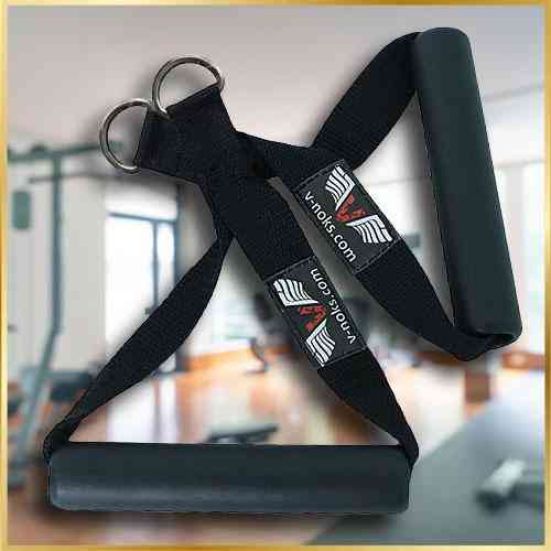 Тяга для тренажера V`Noks, комплект из 2 тяг с нейлоновой стропой и прорезиненной ручкой Киев