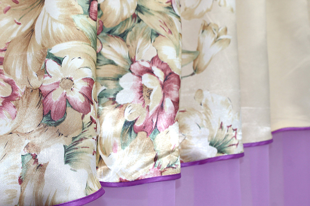 Кухонна фіранка VR-Textil № 00к бузковий 270х160 см (59-646) Київ - фото 4