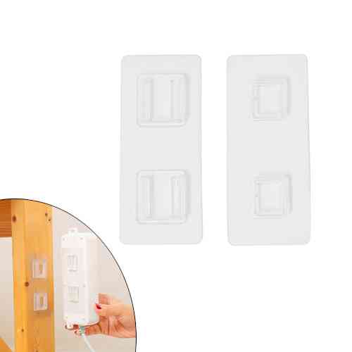 Тримач кріплення настінний 6x14см клейкий 5шт, гачок подвійний невидимка Вінниця