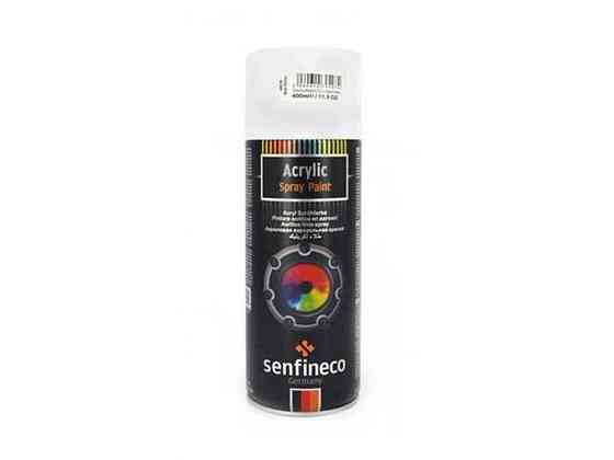 Акриловая краска-спрей Acrylic Spray Paint 400мл белая матовая ТМ SENFINECO Solmir Киев