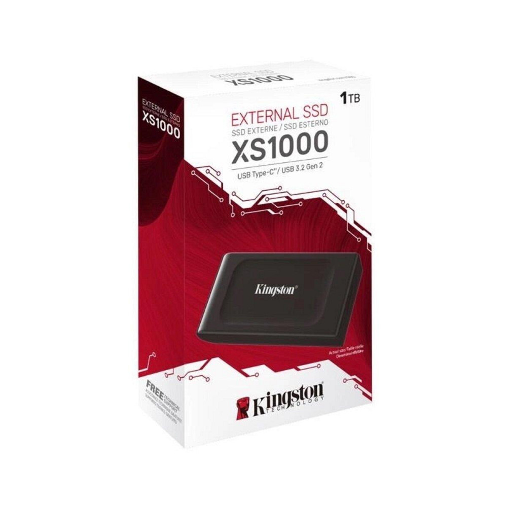 SSD диск портативний зовнішній накопичувач Kingston SX1000 2TB USB 3.2 Gen2 Type-C IP55 3D NAND SXS1000 / 2000G Одеса - фото 7
