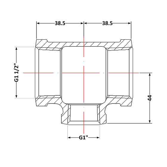 Тройник чугунный 1