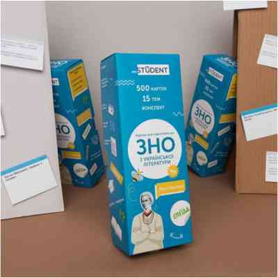 Обучающий набор English Student Карточки для изучения английского языка ЗНО Украинская литература, украинский (591225965) Винница