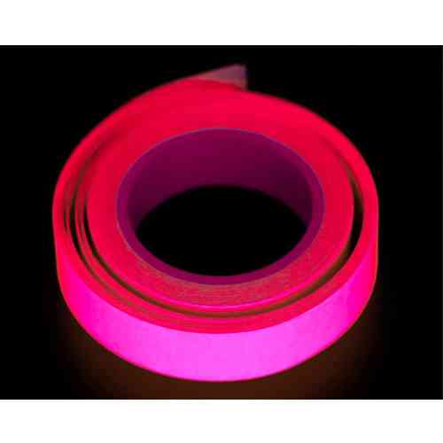 Лента люминесцентная клейкая 10мм x 3м, фосфорная, розовая Вінниця