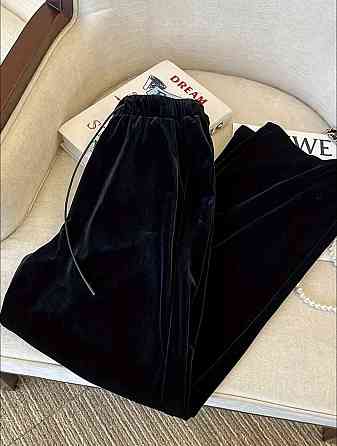 Женские повседневные брюки прямого кроя из мягкой ткани велюр 48/52 Одесса