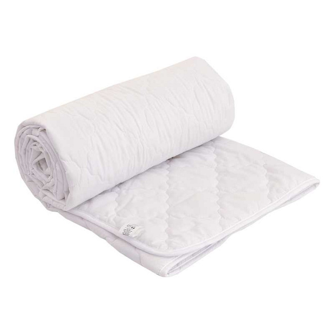 Одеяло силиконовое зимнее полиэстер GM Textile полуторное 140х205 см (Белый) Сумы - изображение 4