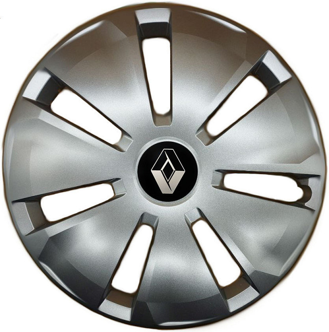 Автомобильные модельные колпаки R16 Renault 433 4шт, SJS, серебряные Киев - изображение 1