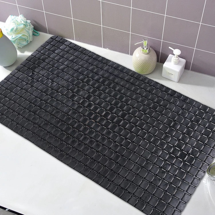 Коврик для ванной и душа с присосками Bathlux силиконовый, противоскользящий, люкс качество Черный Каменец-Подольский - изображение 4