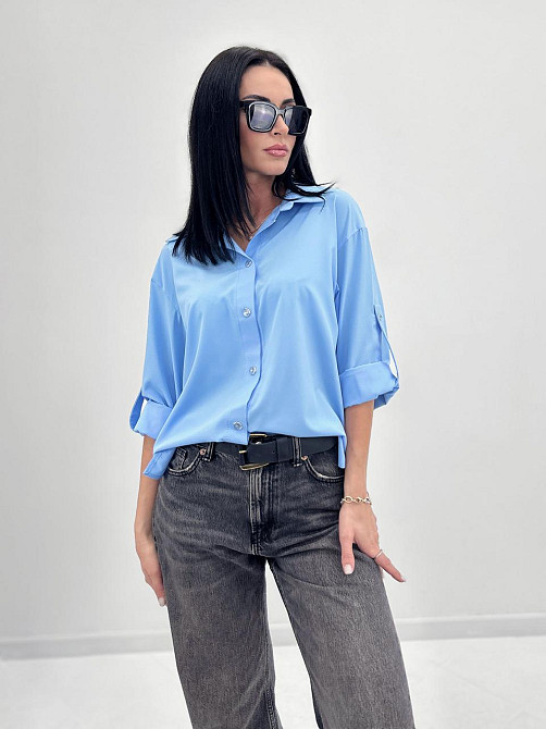 Базова жіноча сорочка "Eden" оптом | Норма і батал | Розпродаж моделі Київ - фото 2