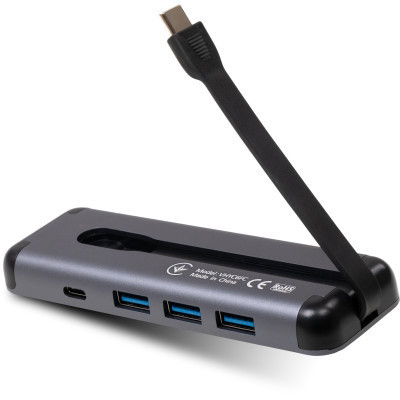 Концентратор Vinga USB-C 3.1 to HDMI+3xUSB3.0+PD100W+USB-C foldable cable (VHYC6FC) Винница - изображение 7