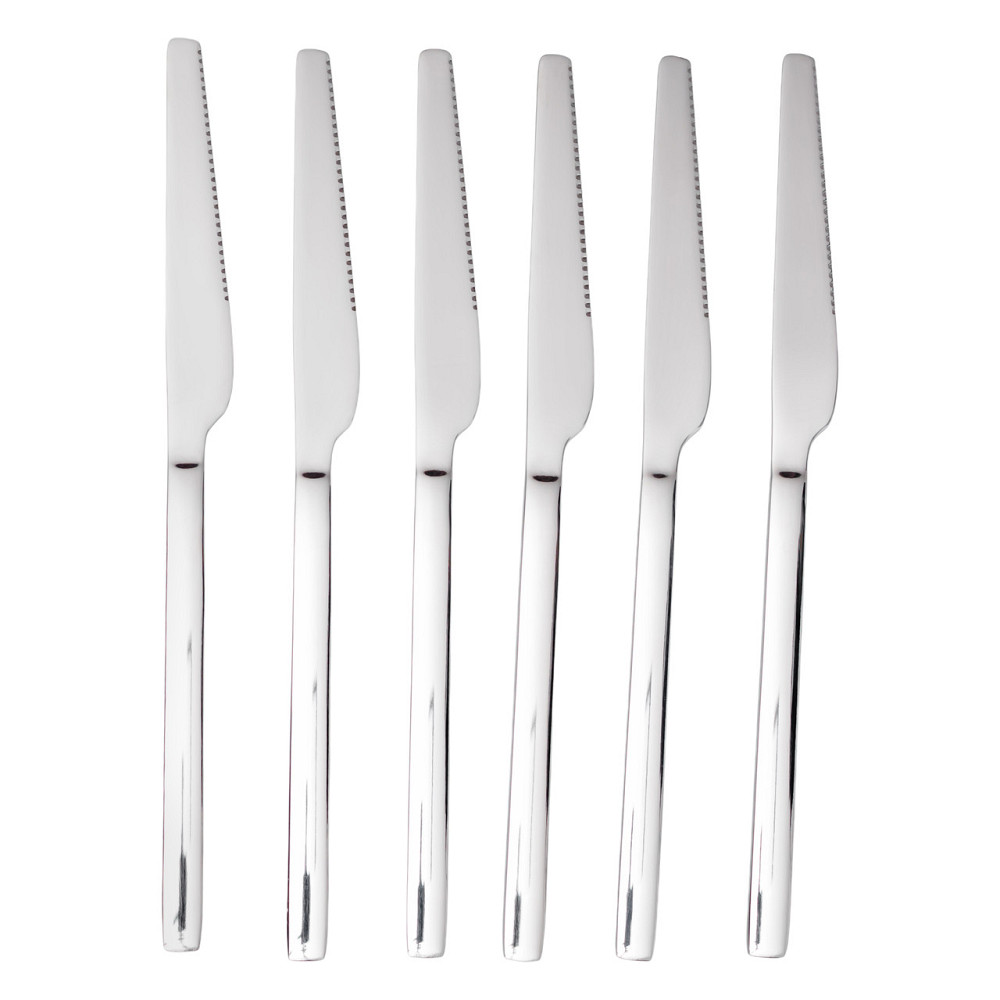 Ding Lanfang Набір столових ножів 6 штук з нержавіючої сталі 23 (см) Срібло HP-8-26 Коломия - фото 2