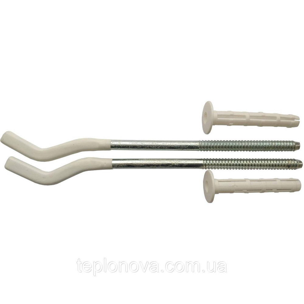 Комплект кронштейнів радіатора CRISTAL NS-1016 штирковий прогумований із дюбелем Ø9х245мм (2 шт.) Чернівці - фото 1