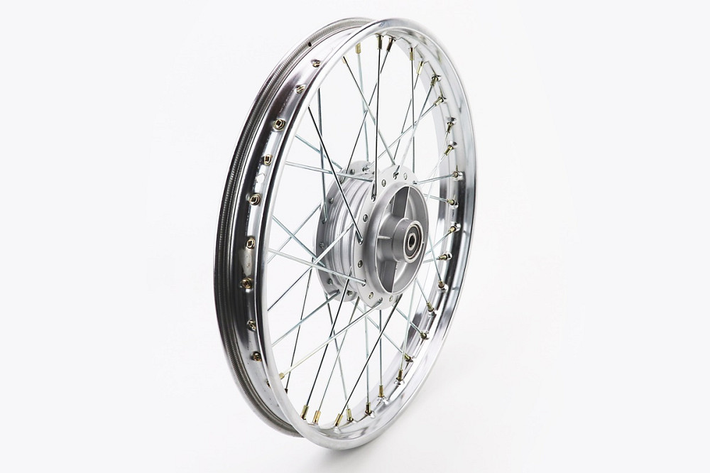 Диск задній спицьований (колесо) 1,4-17" DELTA, хром (вісь 12мм) Київ - фото 1