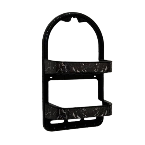 Полиця для ванної кімнати мала чорний мармур OZER-B-016 Decor ELIF Житомир