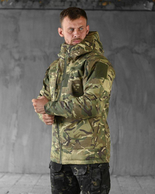 Тактическая куртка мужская мультикам на подкладке омнихит теплая сохраняет тепло тела XXL Одесса - изображение 15