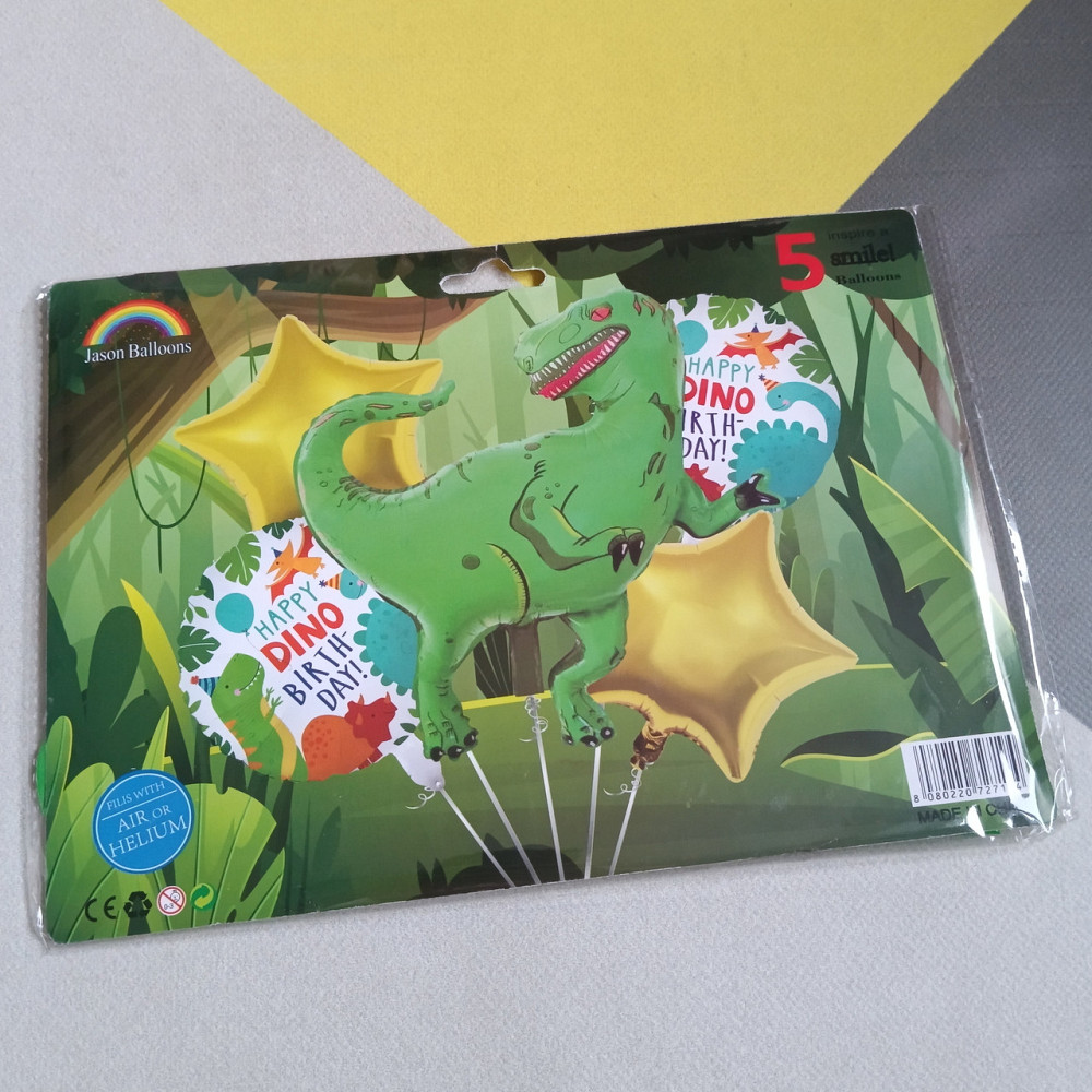 Набор воздушных шаров динозавр (5 предметов) Киев - изображение 1