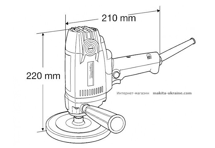 Полірувальна шліфмашина MAKITA PV7000C Київ - фото 2