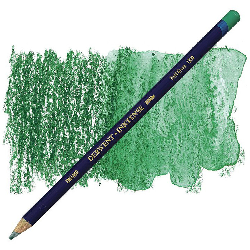 Карандаш чернильный Inktense (1330) Ярко-зеленый Derwent Київ - фото 1