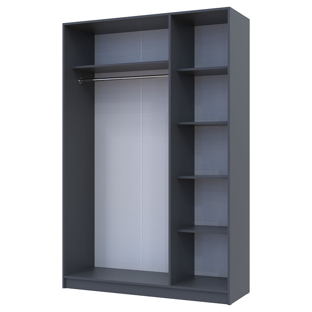 Шафа розпашна для одягу Doros Промо 135х48х204 см Графіт (DRS-011206) Львів - фото 4