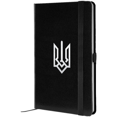 Книга записна Axent Partner Герб 125x195 мм, 96 аркушів, клітинка, чорна (8201-01-5-A) Вінниця - фото 1