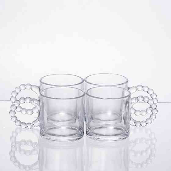 Чайний набір з товстого скла на 4 персони, 5 предметів Київ